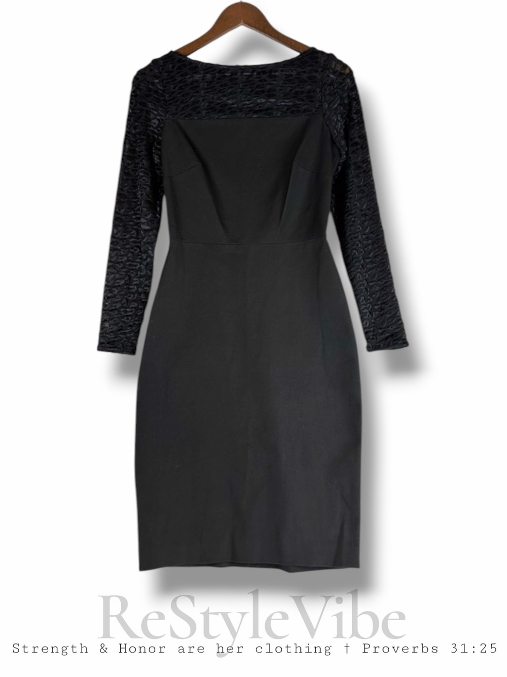 ROLAND MOURET X BANANA REPUBLIC Women’s Size 6 Dress NWT Stretch Sheath Black